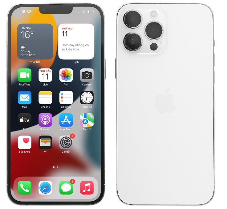 iphone 13 pro max màu bạc