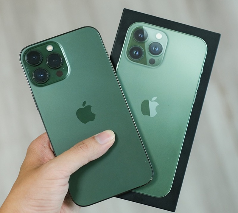 iphonne 13 pro max màu xanh lá